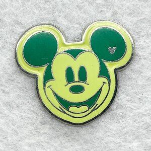 🔮 5/$25 Disney Green Mickey Mouse Pin‎